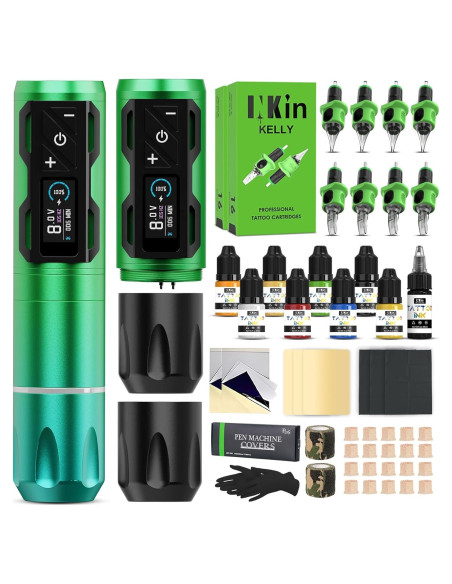 Kit de Tatuaje INKin CL4 Inalámbrico con Agujas y Tintas Kit de Tatuaje INKin CL4 Inalámbrico con Agujas y Tintas