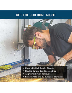 Discos de Lijado 7.62 cm Benchmark Abrasives 60 Grano - Paquete 25 2