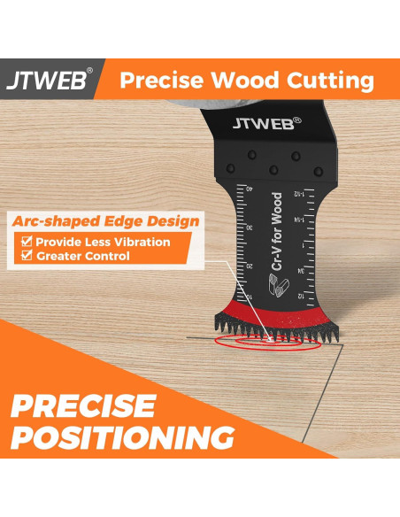 Sierras Oscilantes JTWEB 20PCS para Madera y Plástico Sierras Oscilantes JTWEB 20PCS para Madera y Plástico