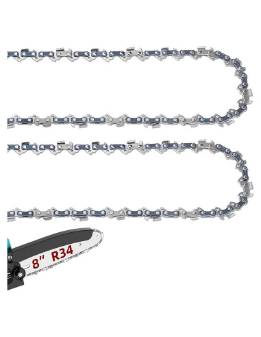 Paquete de 2 cadenas de sierra 20 cm Fifchall 34 enlaces