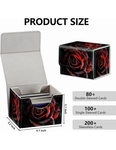 Caja de Cartas Magnética RMJKXQZG para 200 Cartas