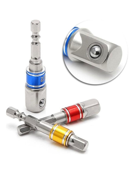 Juego de Adaptadores CIGOTU 3 Piezas para Taladro Juego de Adaptadores CIGOTU 3 Piezas para Taladro