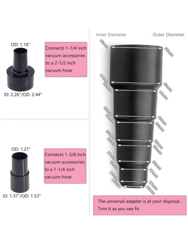 Kit de Accesorios de Aspiradora XSCQ 11 Piezas Universal