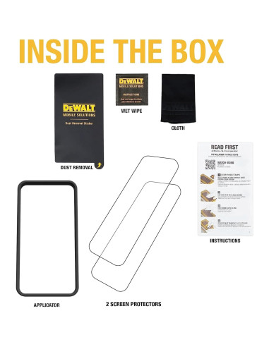 Protector de Pantalla DEWALT para iPhone 16 Pro - Vidrio Templado