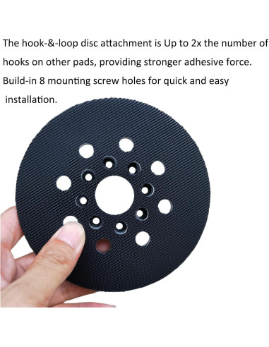Pad de Lijado Tockrop 12.7 cm 8 Agujeros para Bosch