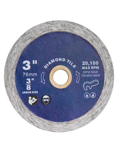 Hoja de Diamante AOQIVIS 7.62 cm Bisel Continuo para Bosch