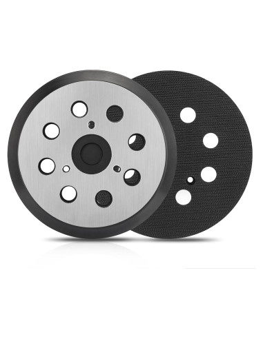 Paquete de 2 almohadillas metálicas Gnellkoor 12,7 cm 8 agujeros