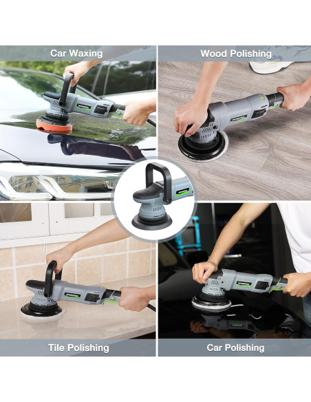Pulidor WORKPRO 1080W Orbital Doble Acción 6 Velocidades Pulidor WORKPRO 1080W Orbital Doble Acción 6 Velocidades