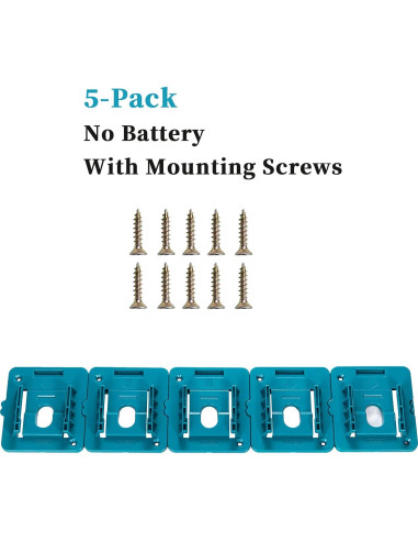 Soporte de Batería Crtbelfy 18V para Baterías Makita - 5 Pcs