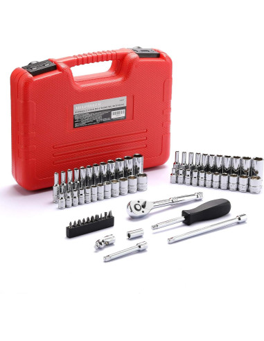 Juego de 62 Piezas MIXPOWER 1/4" con Estuche y Accesorios