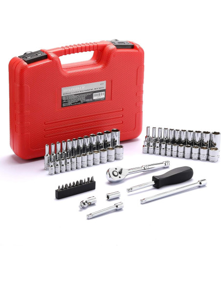 Juego de 62 Piezas MIXPOWER 1/4" con Estuche y Accesorios Juego de 62 Piezas MIXPOWER 1/4" con Estuche y Accesorios