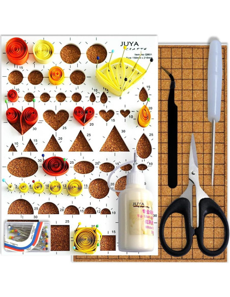 Kit de Quilling de Papel JUYA Azul 960 Tiras 3mm con Pegamento Kit de Quilling de Papel JUYA Azul 960 Tiras 3mm con Pegamento