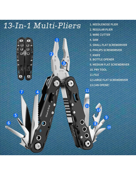 Juego de Regalo POXIMO PFT 3 en 1 Herramientas para Hombres Juego de Regalo POXIMO PFT 3 en 1 Herramientas para Hombres