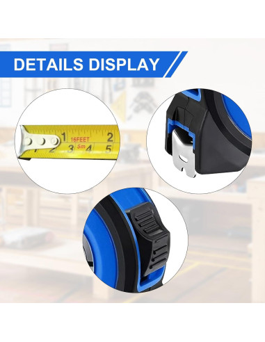 Cinta Métrica Retráctil 10 Pcs MT856 7.5 m Auto Bloqueo