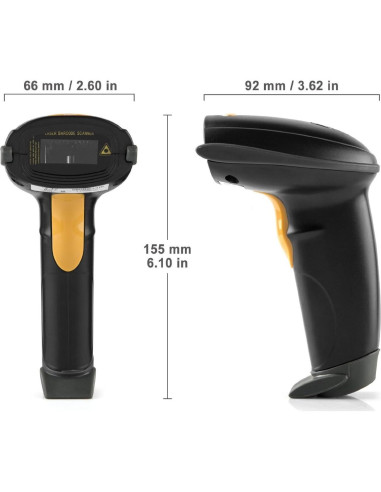 Escáner de Código de Barras WoneNice WN3300 USB Negro