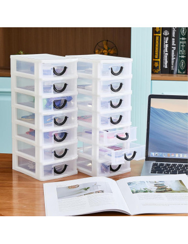Organizador de Cajones Thyle 7 Niveles Plástico Blanco