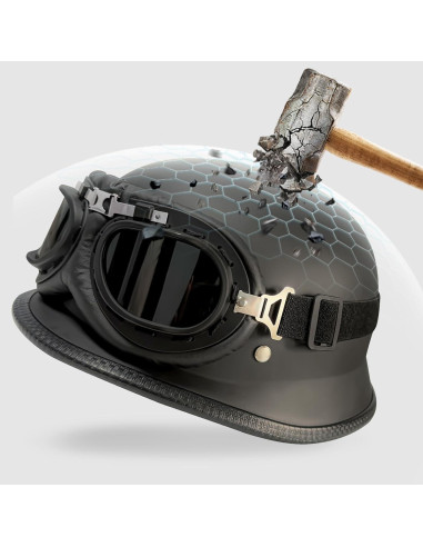Casco de Motocicleta DLPACKJ MDXKE-A1 Negro Mate XL