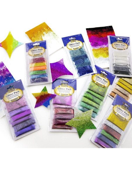 Brillo Shaker BAZIC 6 Colores Neón 35.7g para Manualidades Brillo Shaker BAZIC 6 Colores Neón 35.7g para Manualidades