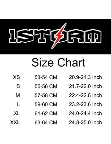 Casco Motocross 1Storm JH601 Grande Negro Mate