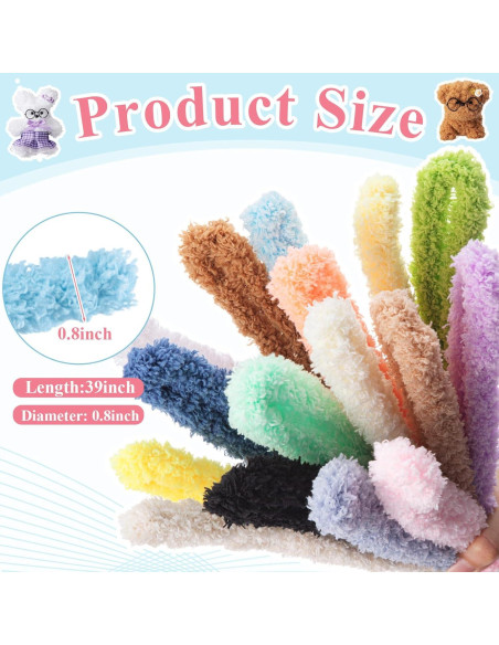Kit de Manualidades VitalCozy 94 Piezas Limpiapipas 1m Kit de Manualidades VitalCozy 94 Piezas Limpiapipas 1m