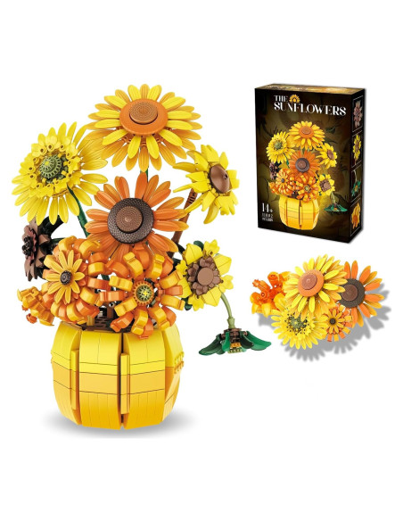 Juego de Construcción Girasoles MayMeLeDi 10 Pétalos Ajustables Juego de Construcción Girasoles MayMeLeDi 10 Pétalos Ajustables