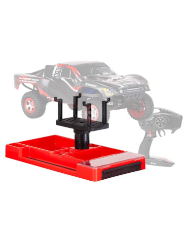 Soporte de Trabajo RC Ernst 180 Rojo para Drones y Autos