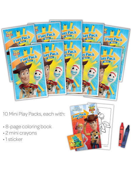 Paquete de Colorear Disney Toy Story 4 Bendon - 10 Mini Paquetes Paquete de Colorear Disney Toy Story 4 Bendon - 10 Mini Paquetes