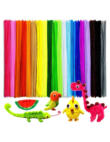 200 Limpiapipas Multicolor GAGANIU 30.48cm para Manualidades