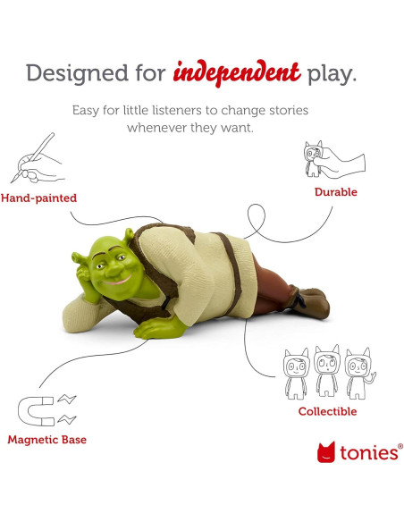 Figurita de Audio Tonies Shrek 10 Capítulos 90 Minutos Figurita de Audio Tonies Shrek 10 Capítulos 90 Minutos
