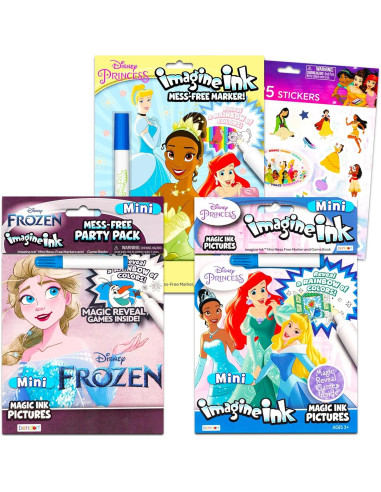 Conjunto de Libros de Actividades Disney 3 Piezas con Stickers