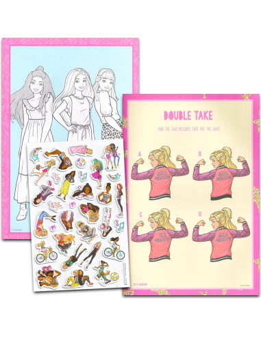 Libros para Colorear Barbie Bendon 20 Páginas y Stickers