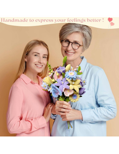 Kit de Manualidades de Flores YYUENGTAK 500 Pcs con Limpiapipas