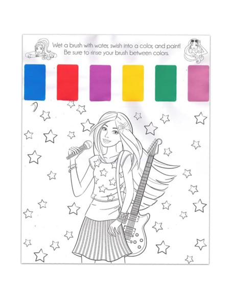 Conjunto de Actividades de Pintura y Colorear Barbie 25.4x35.6cm Conjunto de Actividades de Pintura y Colorear Barbie 25.4x35.6cm