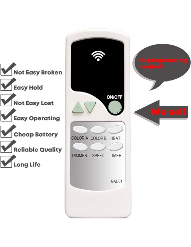 Control Remoto Chimenea Eléctrica COSTWAY EP24702-06