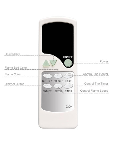 Control Remoto Chimenea Eléctrica COSTWAY EP24702-06