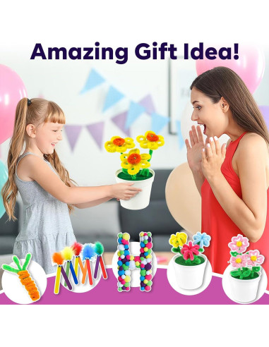 Kit de Manualidades FUNZBO - 800 Piezas, Almacenamiento Fácil