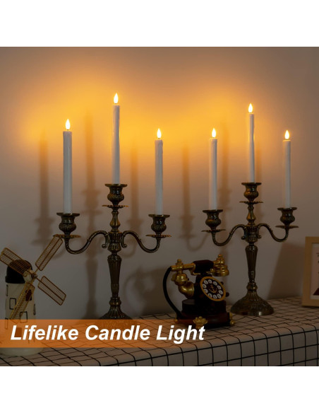 Homemory 3 Velas LED Sin Llama Blancas con Control Remoto Homemory 3 Velas LED Sin Llama Blancas con Control Remoto