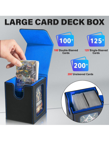 Caja de Barajas Jaffzora para MTG Commander - Almacenamiento 100 Cartas