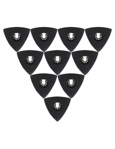 XXGO 10 Pcs Almohadillas de Lijado Triangulares 80mm