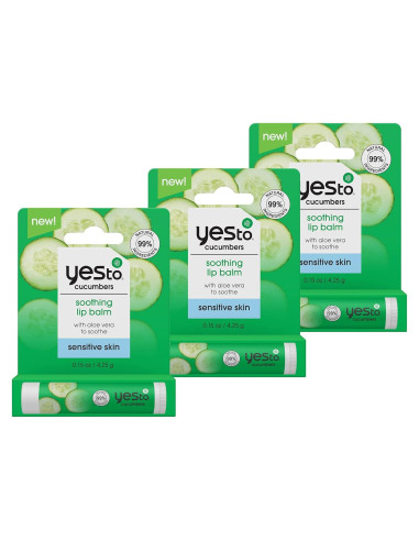 Bálsamo Labial Calmante Sí A Pepino 3 Unidades 4.25 g