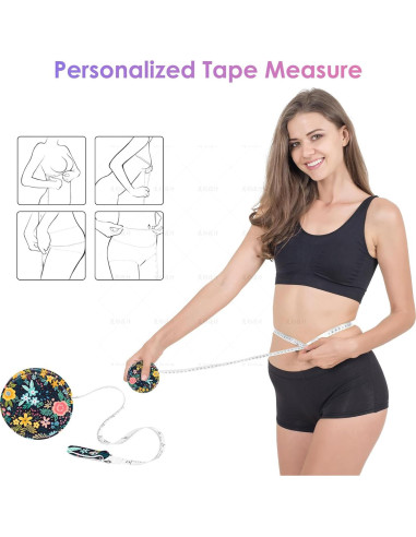 Cinta Métrica Retráctil Gerkia 1.5m para Costura y Medidas