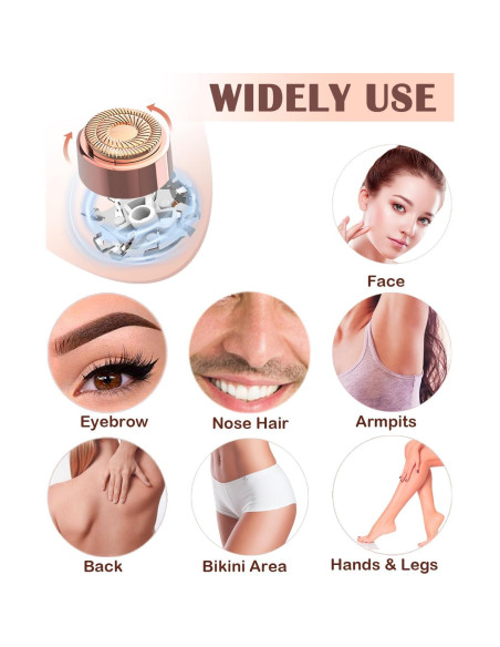 Removedor de Vello Facial y Recortador de Cejas KAYZON 2 en 1 Removedor de Vello Facial y Recortador de Cejas KAYZON 2 en 1