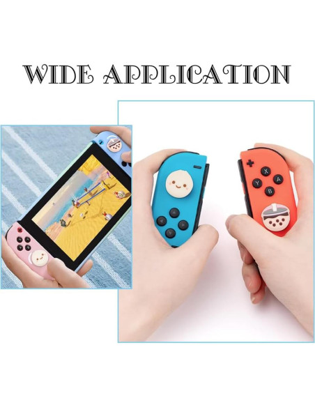 Agarraderas de Pulgar GORGECRAFT para Switch OLED Lite 4Pcs Agarraderas de Pulgar GORGECRAFT para Switch OLED Lite 4Pcs