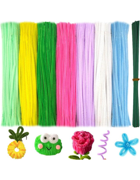 720 Piezas Limpiapipas de Flores AHAMETON - 7 Colores 720 Piezas Limpiapipas de Flores AHAMETON - 7 Colores