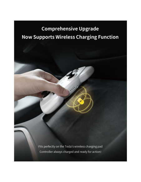 Controlador Inalámbrico Jowua para Tesla 2025 Blanco - Multi-Dispositivo Controlador Inalámbrico Jowua para Tesla 2025 Blanco - Multi-Dispositivo