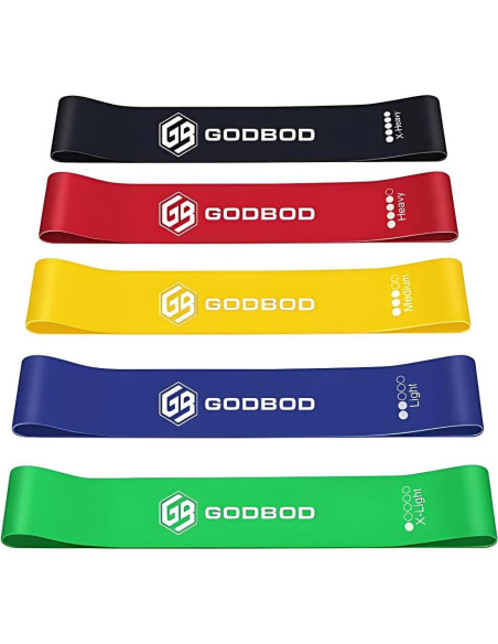 Conjunto de Bandas de Resistencia GODBOD GDBD-SRB1 - 5 Niveles Conjunto de Bandas de Resistencia GODBOD GDBD-SRB1 - 5 Niveles