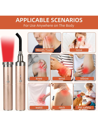 Varita Terapia Luz Roja TherapSky 8 LEDs Alivio Dolor