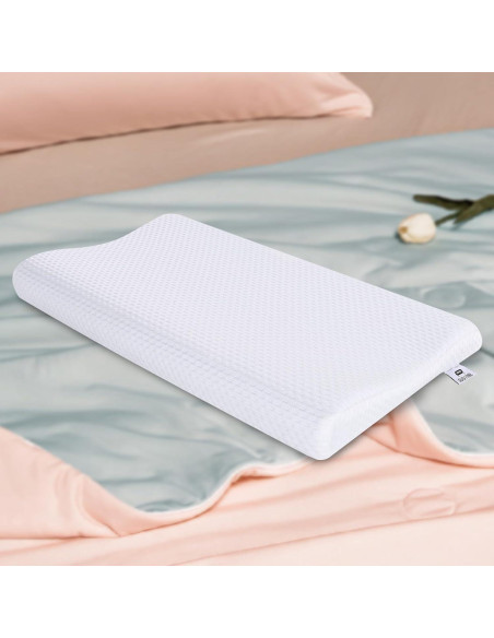 Almohada delgada de gel de memoria SUQ I OME 60x34.8 cm Almohada delgada de gel de memoria SUQ I OME 60x34.8 cm
