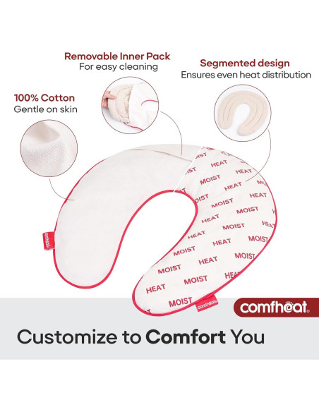Almohada de Cuello Calentable Wuhanxilian 32x32cm Aromaterapia Almohada de Cuello Calentable Wuhanxilian 32x32cm Aromaterapia