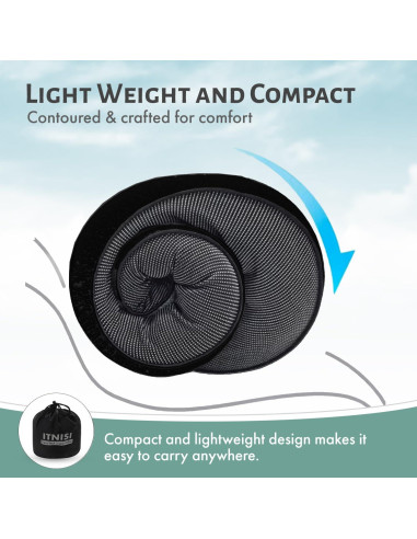 Almohada de Viaje Itnisi Espuma Viscoelástica Ajustable